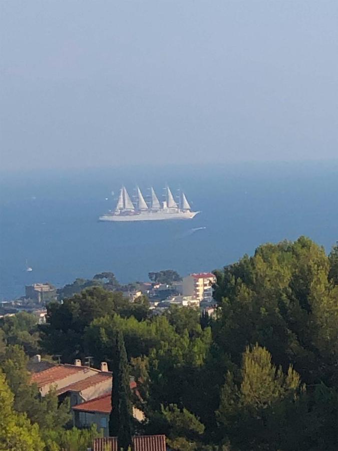 Vuemer Bandol - Grande Terrasse De 45M2 Vue Mer Piscine Parking Eksteriør bilde